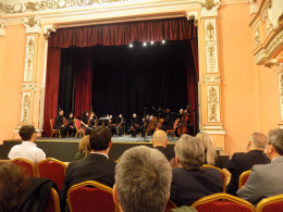 Концерт с участието на Гонца Богоромова Краповски по случай 70-годишнината на НАТО и коктейл в КИЦ на РСМ в София (фотография)