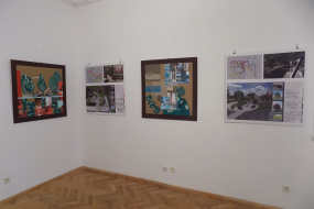 Изложба "Концепции за градски пейзажи" на Катерина Деспот и Васка Сандева в КИЦ на РСМ в София (фотография)