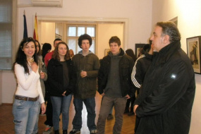 Посещение на ученици и учители от средното художествено училище "Лазар Личеноски" (снимка)